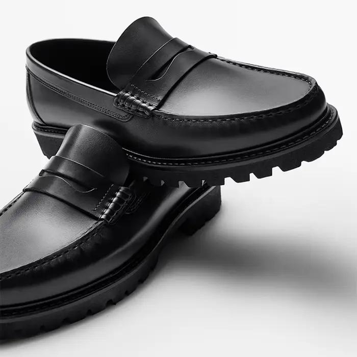 Mocassins en cuir pleine fleur pour hommes, chaussures décontractées de haute qualité, résistantes à