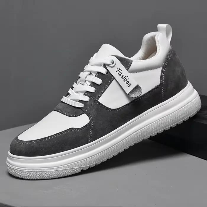 Chaussures rehaussantes classiques pour hommes, chaussures d'extérieur en cuir, chaussures de marche