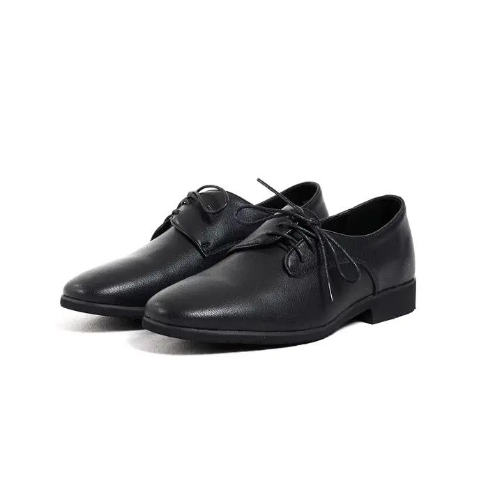 Chaussures Dylan Derby à lacets à ouverture latérale, élégantes, vintage, texture Cleanfit, peau de
