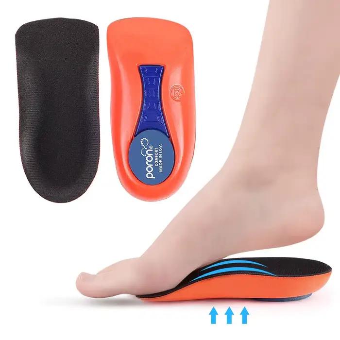 Semelles plantaires Fascia Super Absorption des chocs Haute élasticité Courir Demi-coussin Soutien d