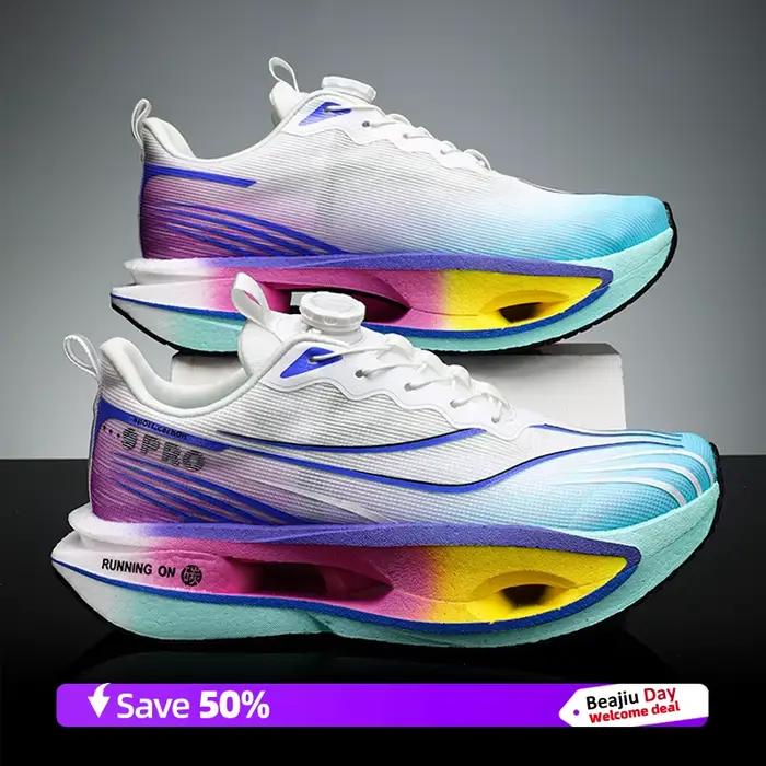 Chaussures de course pour hommes et femmes, baskets de sport de Marathon, légères et respirantes, co