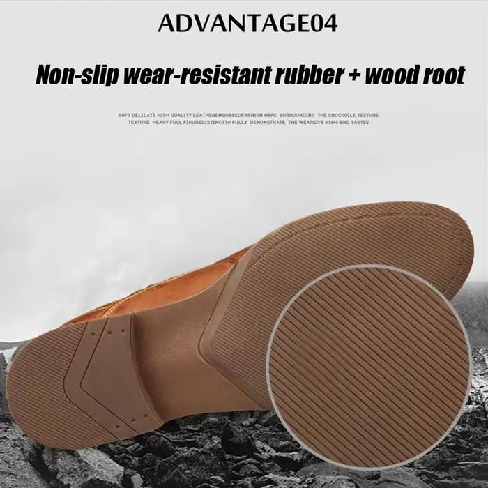ZFTL nouveaux hommes Chelsea bottes chaussures faites à la main en cuir de vache grande taille homme