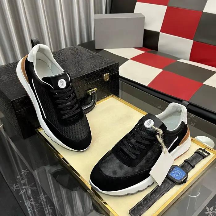 Cadeaux de Noël, chaussures pour hommes de marque de luxe, baskets décontractées faites à la main, t