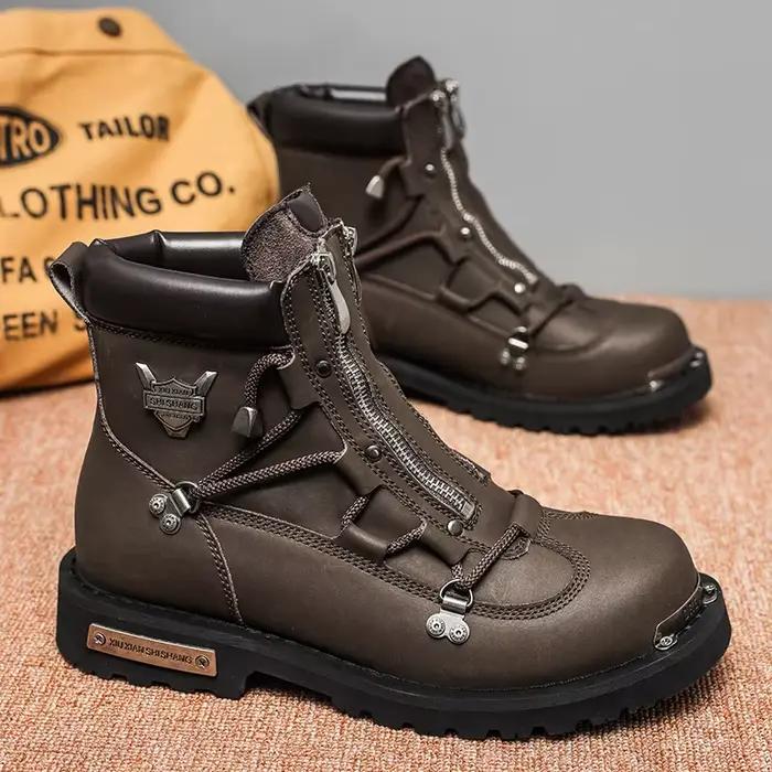 Hommes bottes nouveau hiver pantoufles chaud hommes chaussures imperméable antidérapant en peluche b