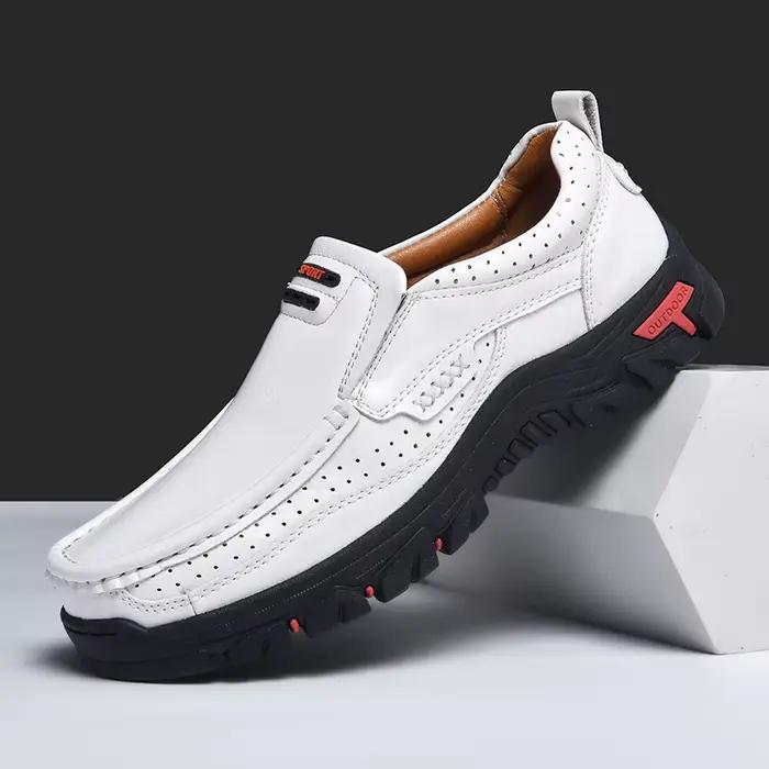 Chaussures décontractées Hiyixgh en cuir véritable avec motifs animaux pour homme, occasions décontractées et de plein air