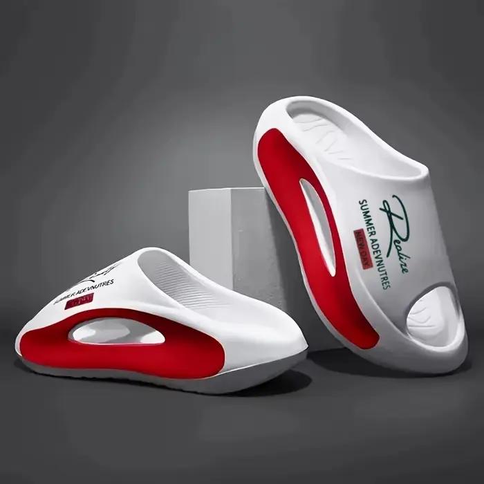 Sandales légères en EVA pour hommes | Design de dessin animé noir et blanc