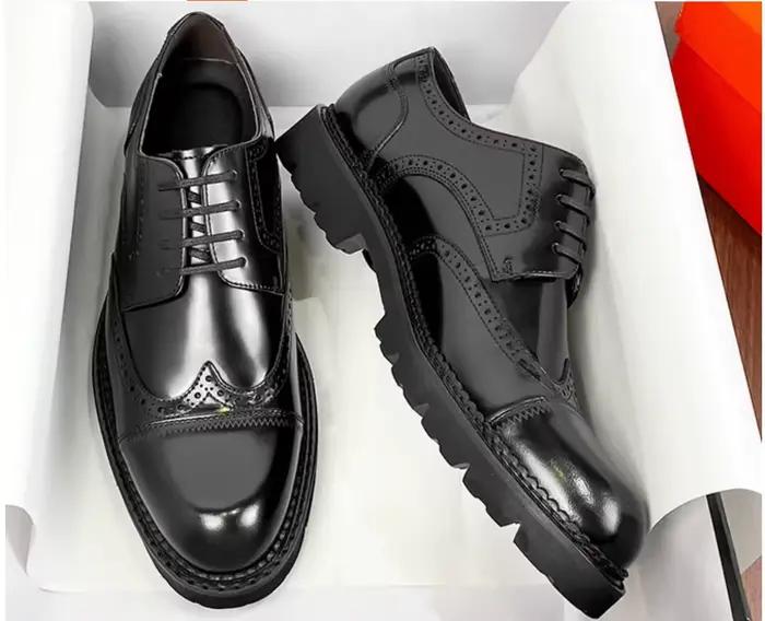 Chaussures formelles britanniques en cuir pour hommes
