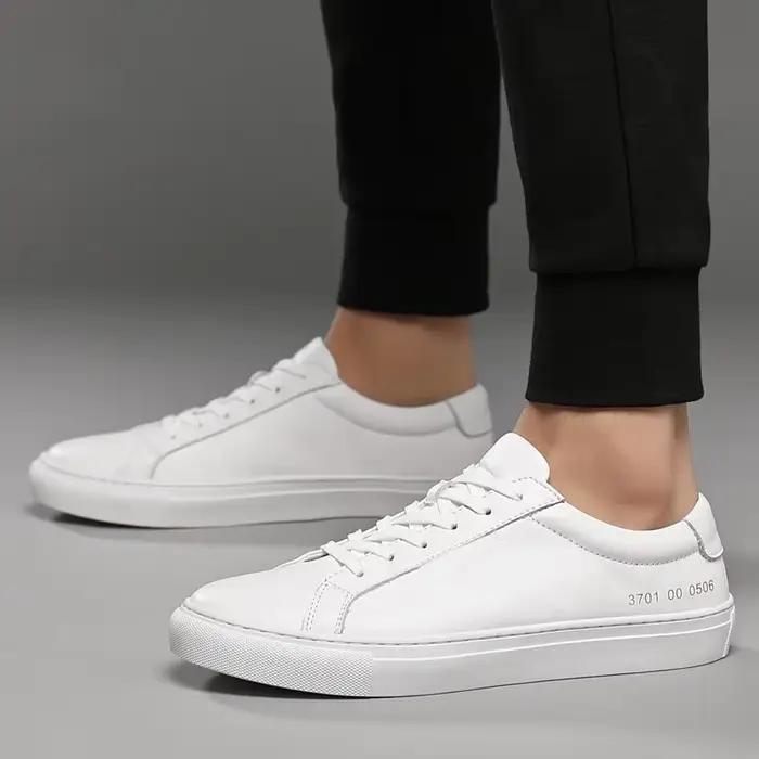 Chaussures pour hommes en cuir véritable italien 2025