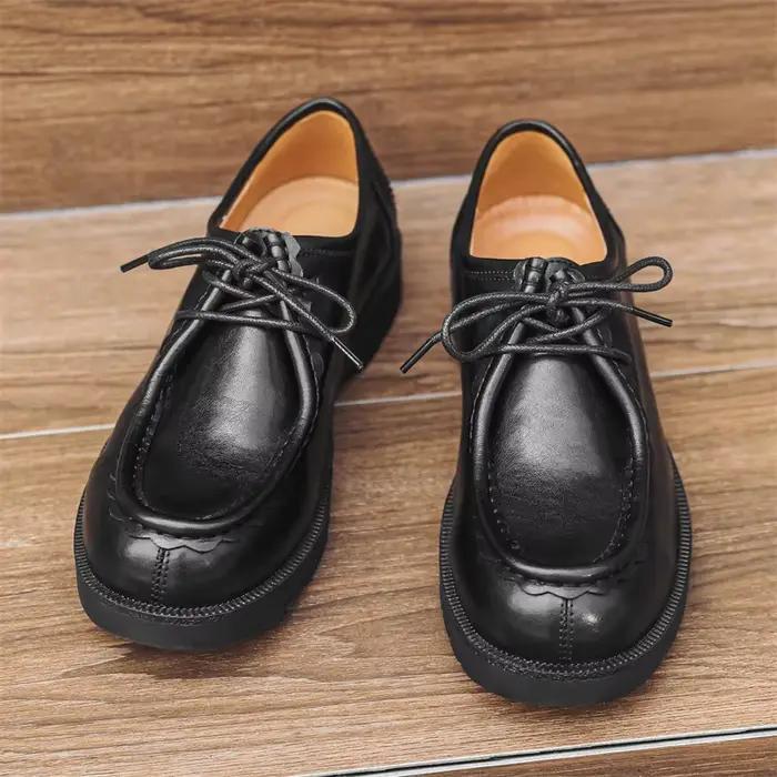 Chaussures en cuir rétro pour hommes