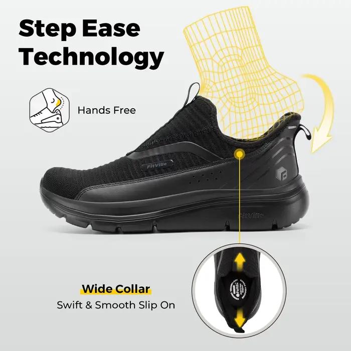 Fitville-Chaussures de course respirantes pour hommes