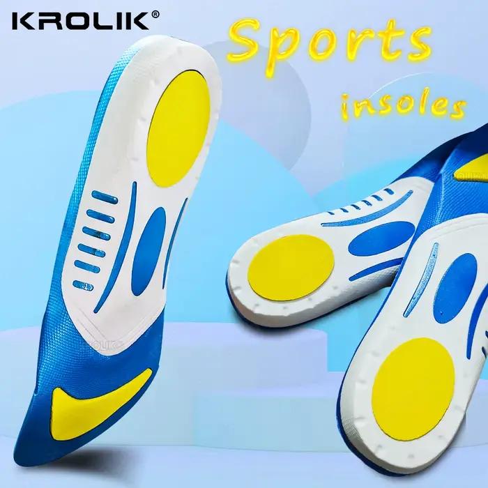 Semelles orthopédiques sportives absorbant les chocs