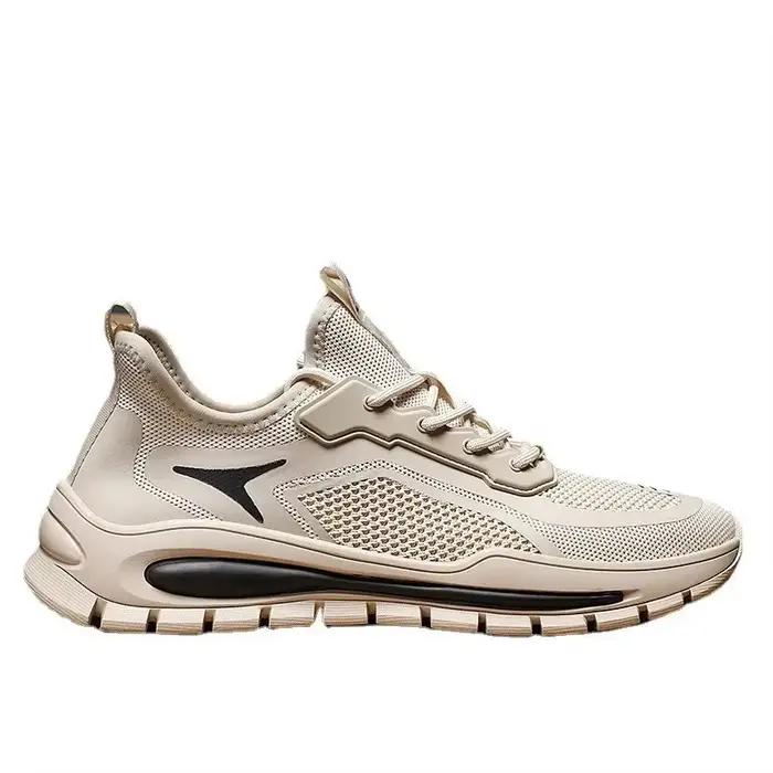 Chaussures de sport pour homme style coréen respirant confortable semelle épaisse couleurs mélangées pour printemps automne occasions quotidiennes sportives