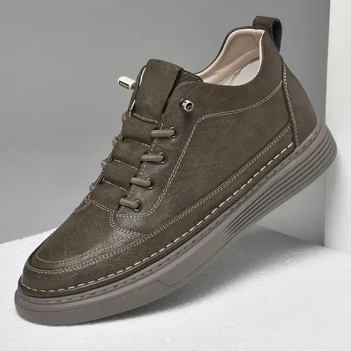 Chaussures rehaussantes en cuir véritable