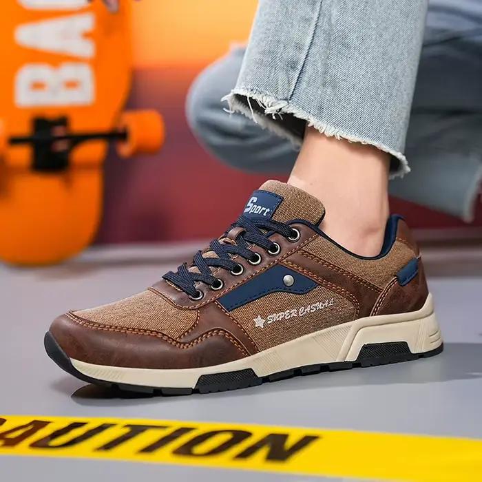 Chaussures décontractées en denim pour homme pointure 39 à 46 confortables antidérapantes occasions spéciales et quotidiennes