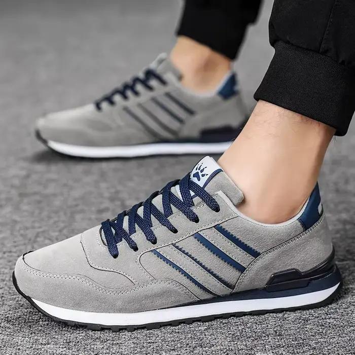Baskets cimentées LEDP pour hommes, chaussures de marche légères, décontractées, printemps/automne, pointure 35 à 45, non tissé, daim de porc, caoutchouc, ajustement parfait, motifs patch-travail, confort et style