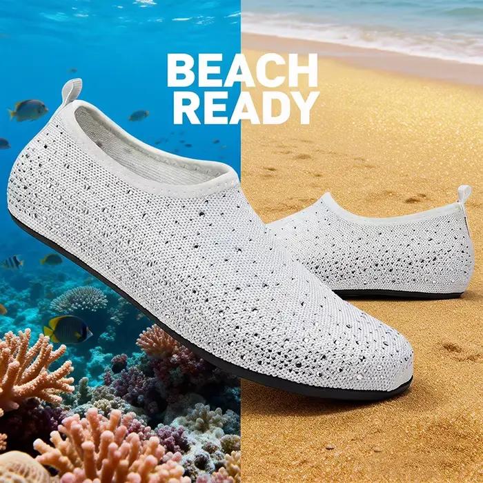 Chaussures de plongée pour femmes, chaussures aquatiques pour hommes, chaussettes de sport aquatiques pour la plage, baskets pieds nus, chaussures de fitness, de danse, de natation, de surf et de plon