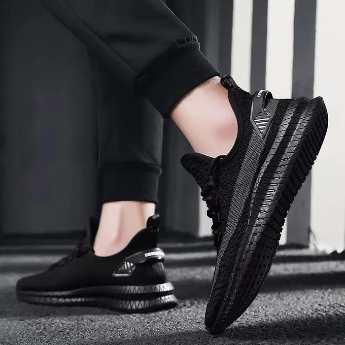 Chaussures tissées homme 2025 baskets de sport haute qualité respirantes pour homme polyvalentes activités sportives confortables