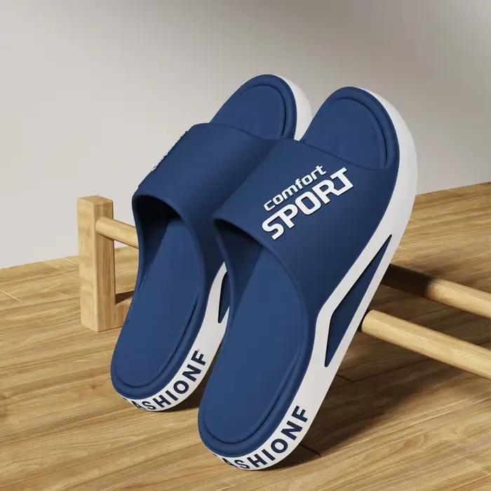 Mode hommes sandales été EVA confortable anti-dérapant semelles souples maison pantoufles pour intérieur extérieur porter respirant douche toboggan