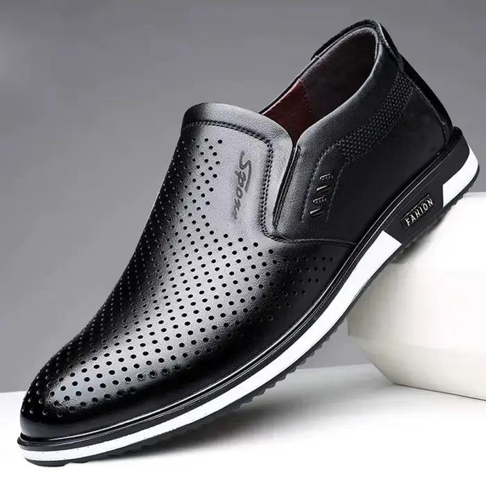 Chaussures en cuir de marque pour hommes mocassins de créateur