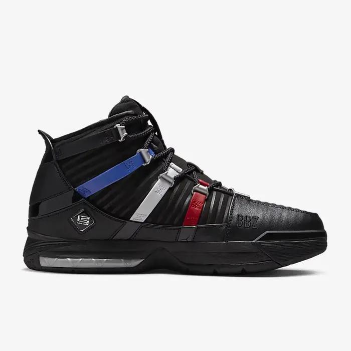 Nike véritable Zoom LeBron III QS nouvelles chaussures de basket-ball pour hommes DO9354-001