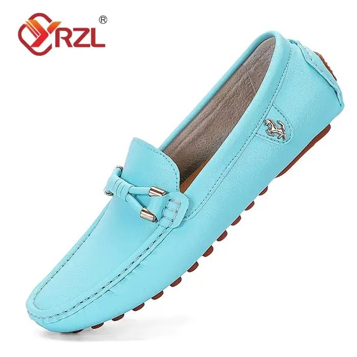 YRZL mocassins pour hommes 2024 nouveaux mocassins faits à la main chaussures plates pour homme chaussures en cuir décontractées luxe confortable hommes mocassins taille 48 chaussures pour hommes