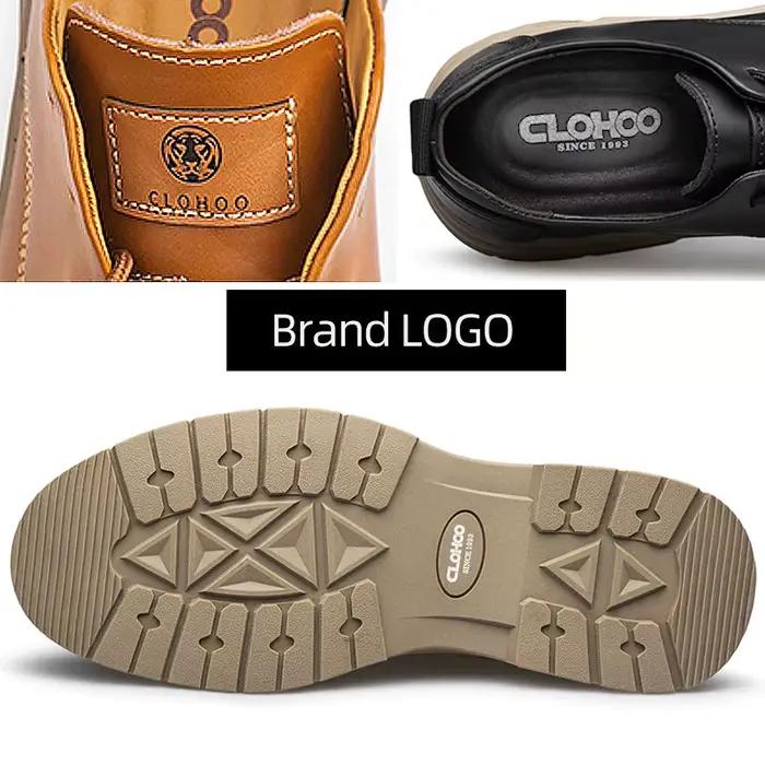 CLOHOO chaussures décontractées d'affaires faites à la main pour hommes chaussures de travail classiques confortables à lacets chaussures pour hommes de mariage à la mode