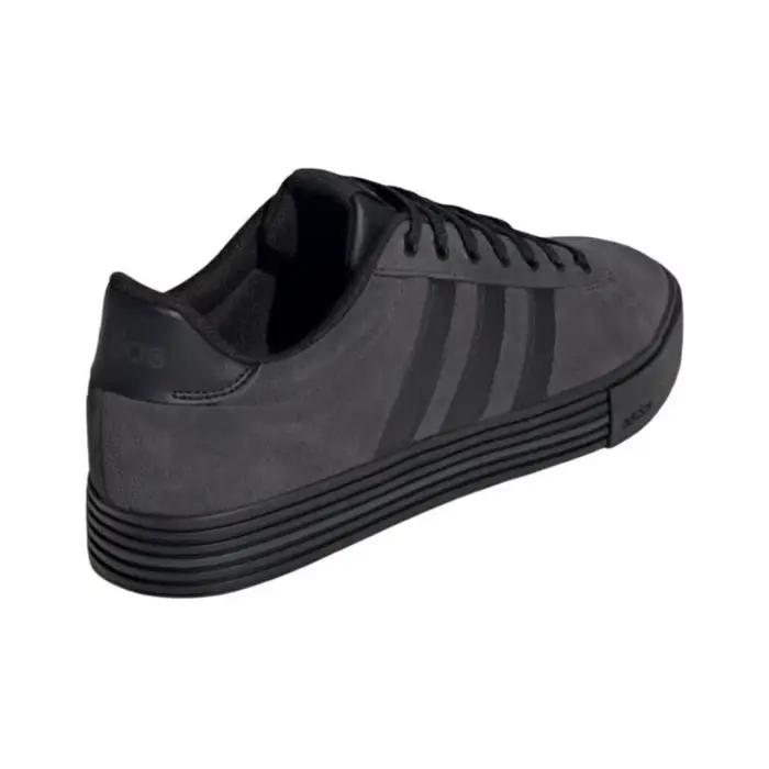 Adidas Daily 4.0 Chaussures de skateboard basses en cuir synthétique unisexe noir JI4355