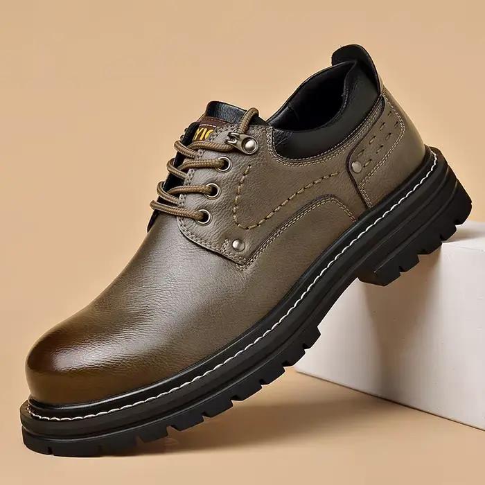 Nouvelles Chaussures Derby Britanniques à Plateforme Printemps-Automne pour Hommes