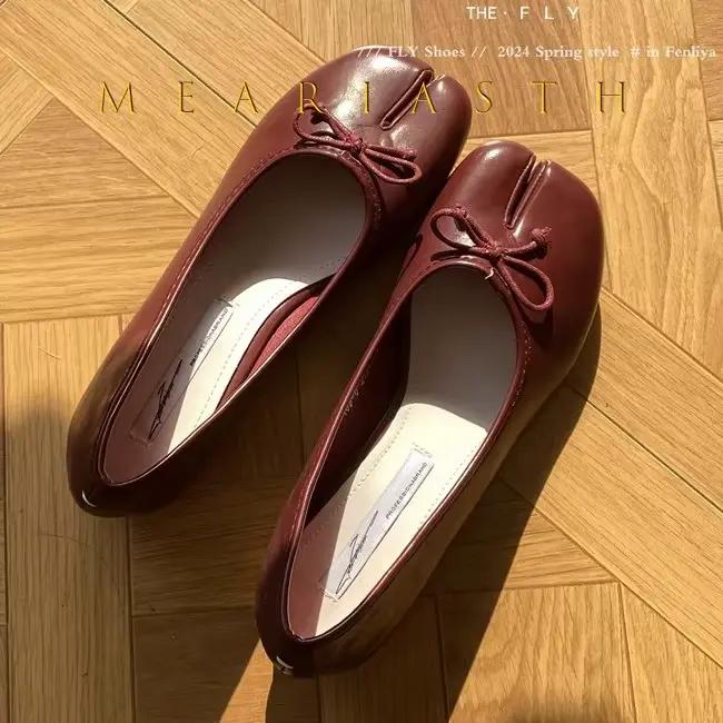 Tabi chaussures Ballet Falts ballerine en cuir