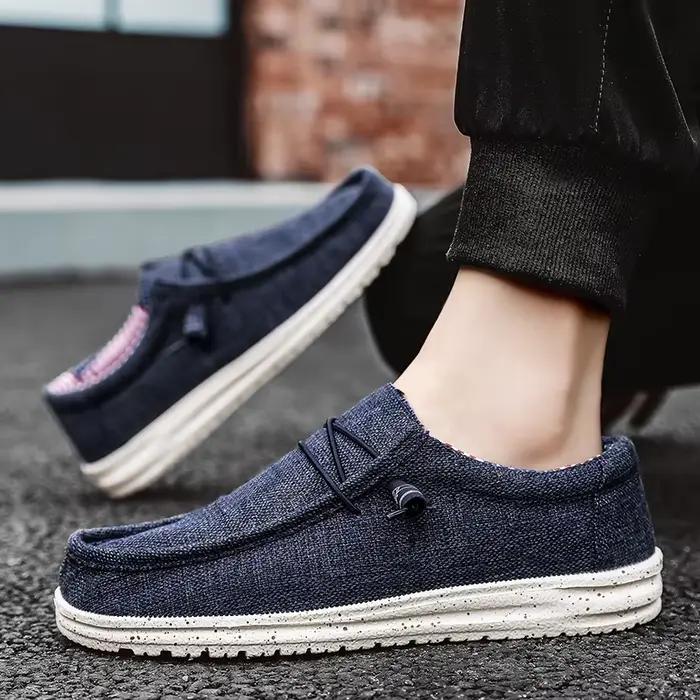 Marque hommes chaussures décontractées mode Denim toile