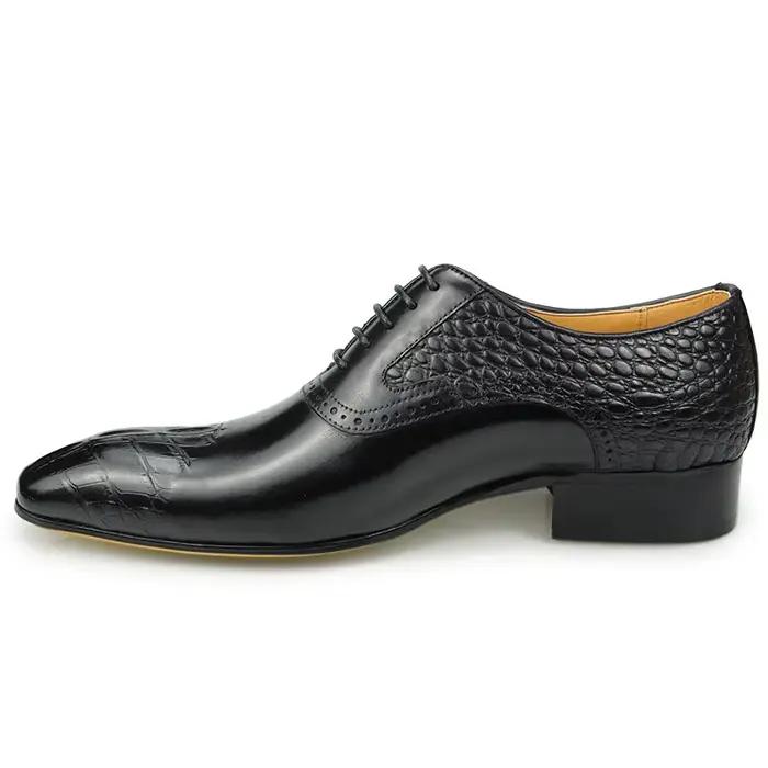 Italie chaussures pour hommes Prince classique moderne formel Oxford Wingtip à lacets