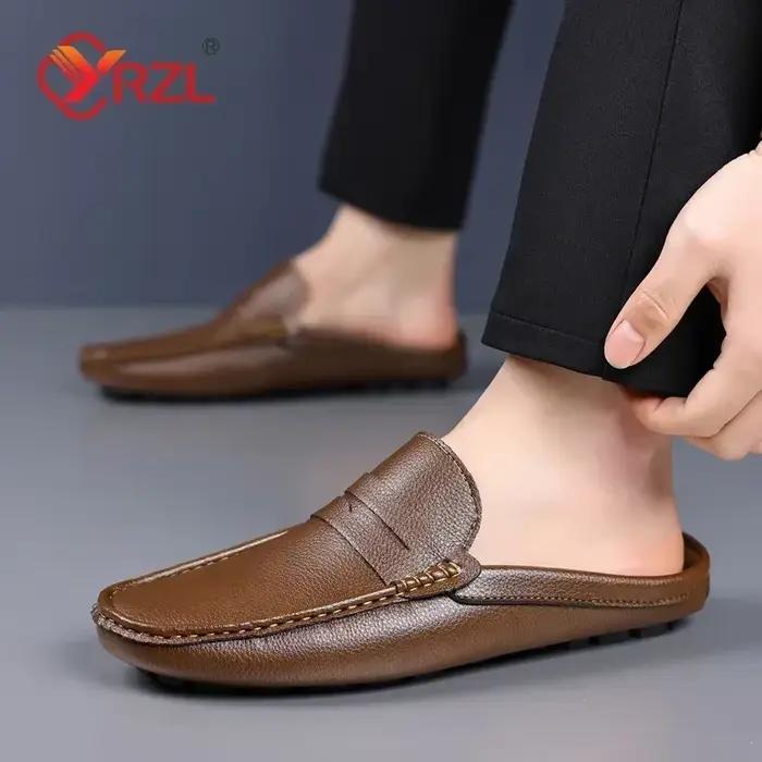 Mocassins Blancs Faits à la Main pour Homme