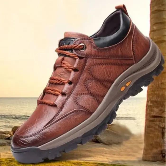 Chaussures de loisirs homme mocassins décontractées printemps automne avec semelle en caoutchouc et doublure en PVC pour randonnées et sorties urbaines