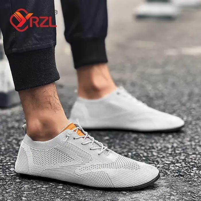 YRZL-Mocassins en Maille pour Homme, Chaussures de Marche Minces, Astronomiques, Respirantes, Antidérapantes, Décontractées, d'Été
