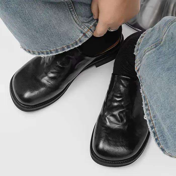 Mules décontractées YEISNDOO en cuir fendu pour homme, respirantes, confortables et durables, parfaites pour les journées chaudes et les sorties décontractées