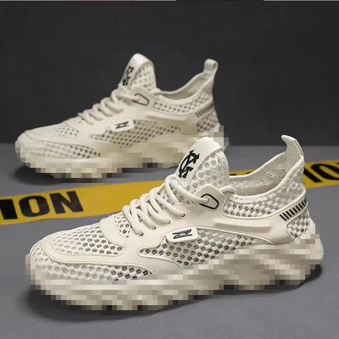 Chaussures de randonnée aquatique pour hommes à bout rond, en maille ajourée respirante, séchage rapide, coupe basse, décontractées