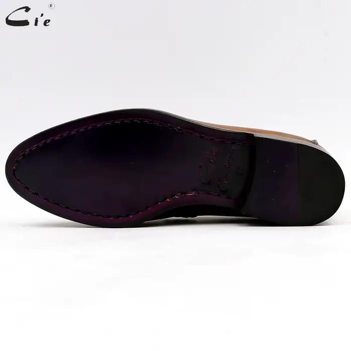 Cie-Mocassins ronds en cuir véritable pur pour hommes
