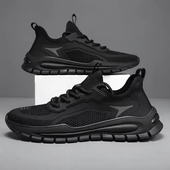 Chaussures de sport pour homme style coréen respirant confortable semelle épaisse couleurs mélangées pour printemps automne occasions quotidiennes sportives