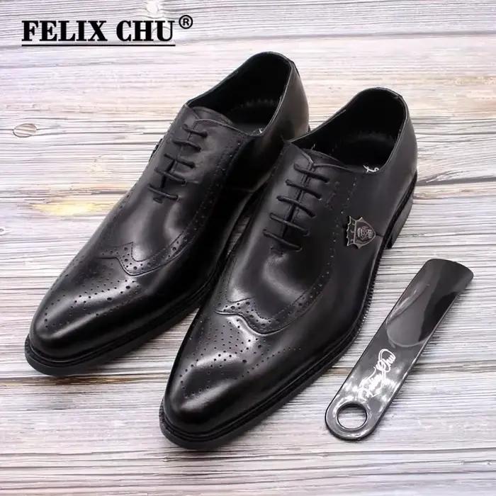 Chaussures habillées Oxford Brogue classiques pour hommes