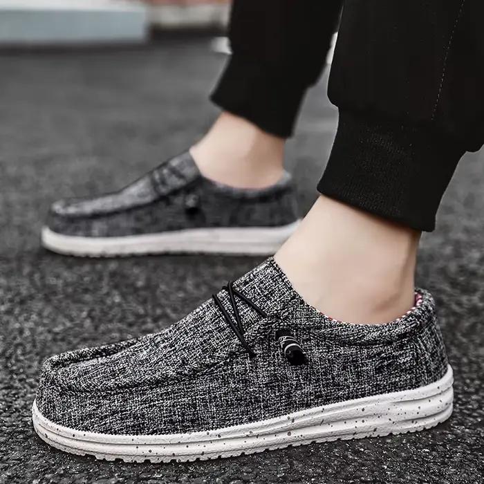 Marque hommes chaussures décontractées mode Denim toile