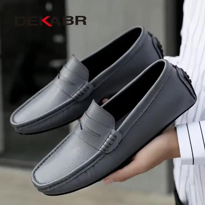 Mocassins classiques en cuir pour homme