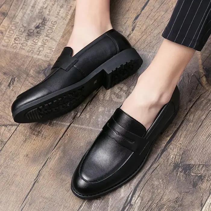 Nouvelles Chaussures d'été 2021 pour Hommes : Mocassins en Cuir Tendance Britannique Décontractés