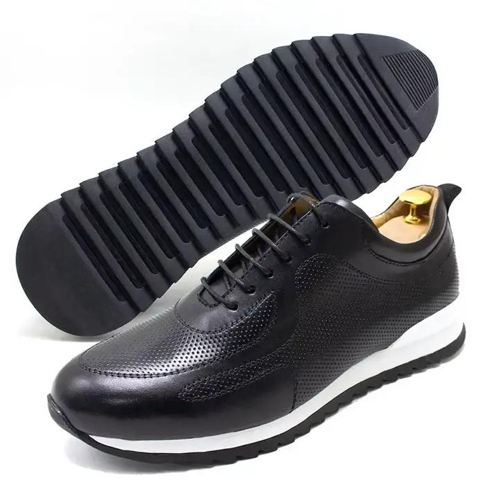 Baskets de luxe en cuir véritable pour hommes