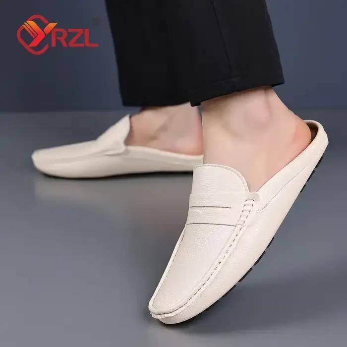 Mocassins Blancs Faits à la Main pour Homme
