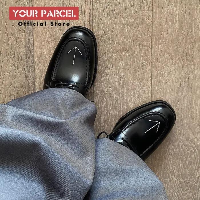 Chaussures derby décontractées avec motif flèche pour hommes