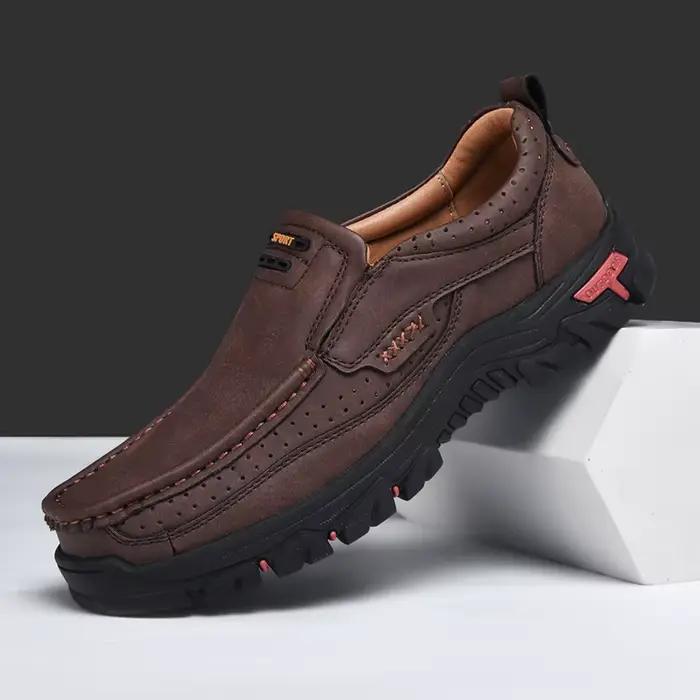 Chaussures décontractées Hiyixgh en cuir véritable avec motifs animaux pour homme, occasions décontractées et de plein air