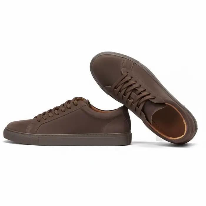 Mocassins en daim pour hommes, style décontracté, en cuir véritable, durables, pour le skateboard et la marche en extérieur