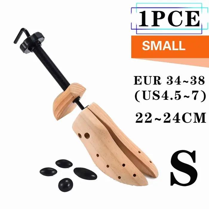 Embauchoir en bois réglable pour chaussures, anti-plis, avec ressort de tension, EU34-46, pour chaussures plates
