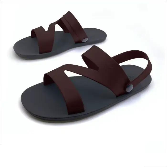 2025 sandales pour hommes pneus souples tongs en caoutchouc été homme chaussures mode