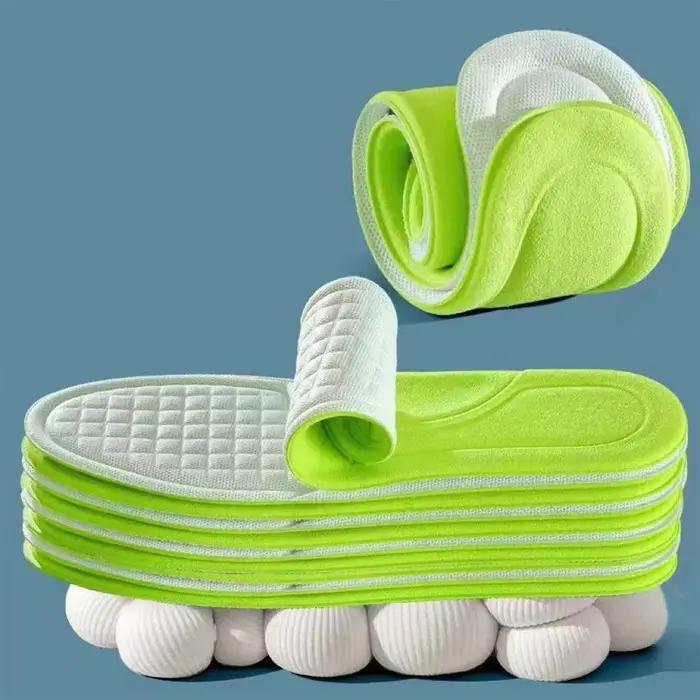 Semelle de chaussure Orth4WD pour hommes et femmes, mousse à mémoire de forme souple, dépistolet ant, absorbant la transpiration, semelle intérieure de massage, taille ajustable, 2 pièces